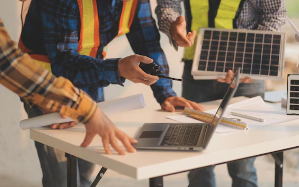 AI analyzing energy data streams for recommendations